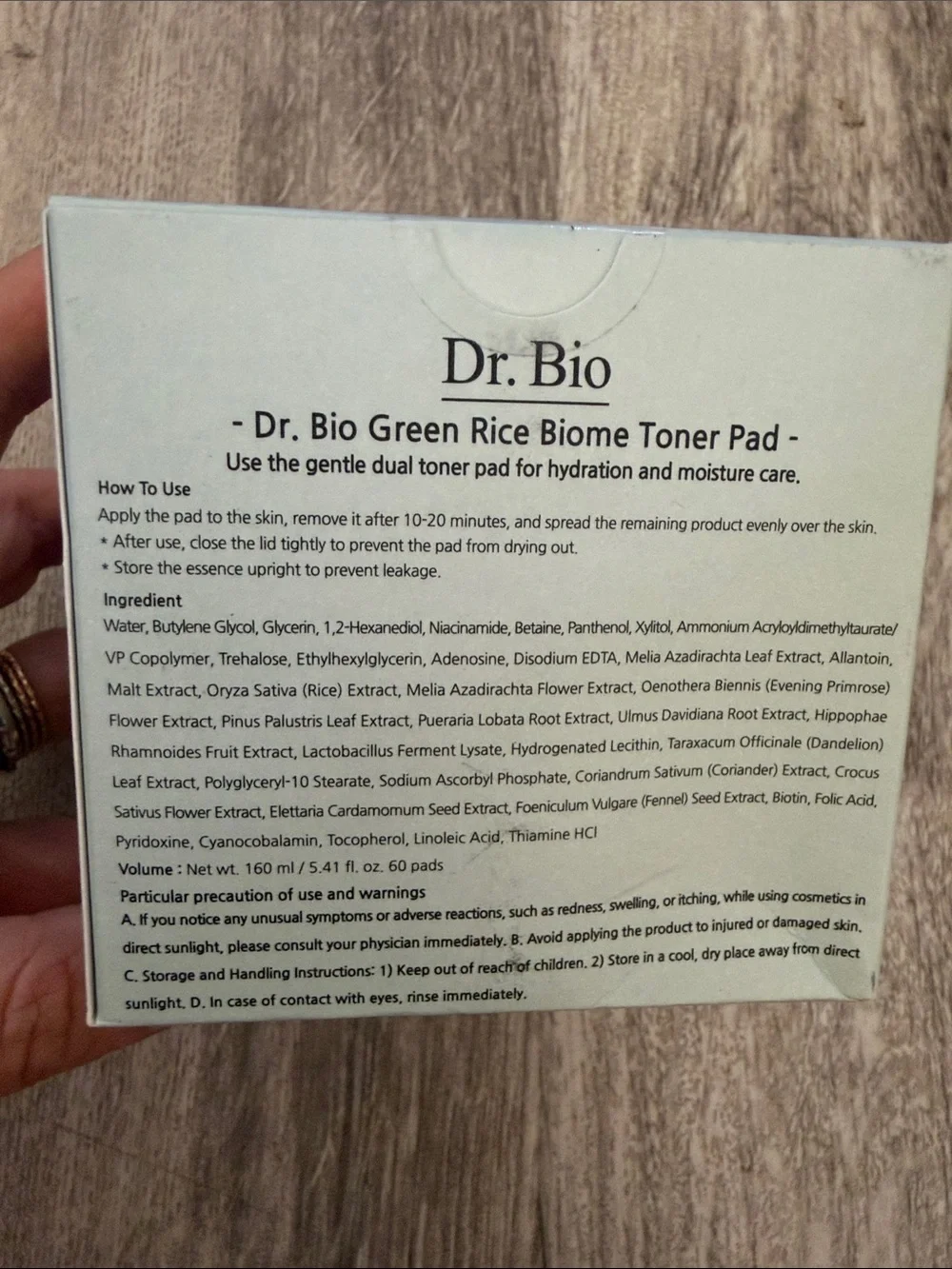 Green Rice Biome Toner Pad — Mint Green Soothing Toner Pads